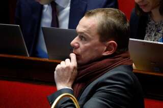 Olivier Dussopt photographié à l’Assemblée nationale le 15 février 2023