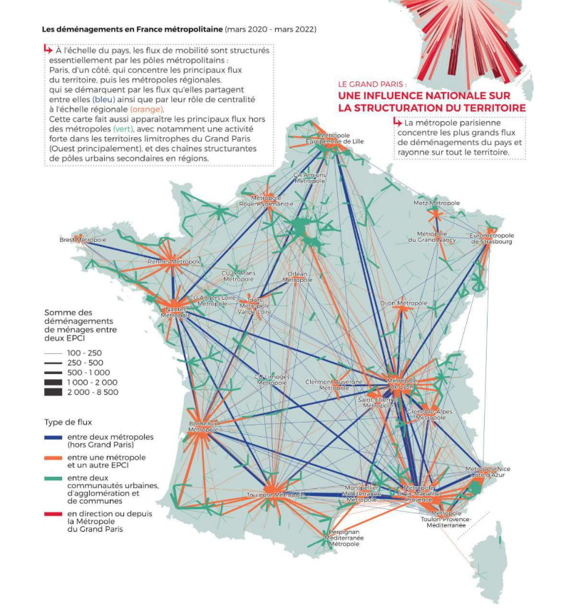 Les déménagements en France métropolitaine entre mars 2020 et mars 2022