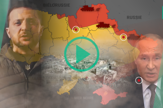 Une année de guerre en Ukraine résumée en cartes