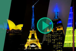De la Tour Eiffel à l’Empire State Building, les monuments s’illuminent aux couleurs de l’Ukraine