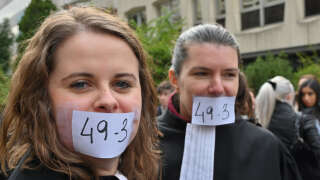 Contre le 49.3, une pétition à l’engouement « fulgurant » (photo prise le 4 mars 2023)