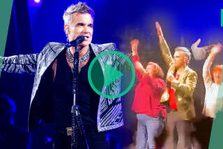 Ces fans de Robbie Williams étaient mal placées à Bercy, alors il les fait monter sur scène
