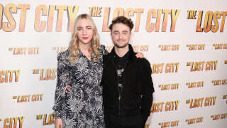 NEW YORK, NEW YORK - MARCH 14: Erin Darke and Daniel Radcliffe attend a screening of 
