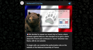 Le collectif de hackers « NoName057(16) »a ciblé le site de l’Assemblée nationale, ce lundi.