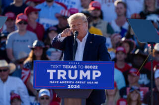 L’ancien président américain Donald Trump lors d’un rassemblement pour la campagne électorale de 2024 à Waco, au Texas, le 25 mars 2023.