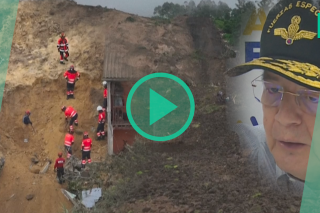 Les images impressionnantes d'un glissement de terrain en Équateur