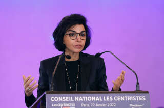 Rachida Dati photographiée en janvier 2022 au Conseil national des centristes à Paris.