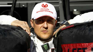 Le pilote allemand de F1 Michael Schumacher, ici en novembre 2012, quelques mois avant son grave accident de ski.