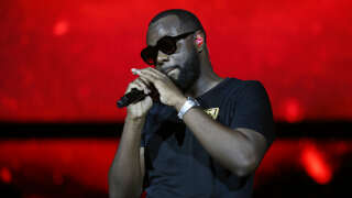 French rapper Gandhi Djuna aka Gims performs during the 