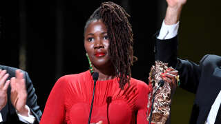 Le réalisatrice Alice Diop, lauréate du César du meilleur premier film pour « Saint Omer », le 24 février 2023