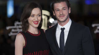 MARRAKECH, MOROCCO - DECEMBER 12 :  French actor Gaspard Ulliel (R) and Gaelle Pietri (L) attend the 14th Marrakech International Film Festival in Marrakech, Morocco on December 12, 2014. (Photo by Jalal Morchidi/Anadolu Agency/Getty Images)