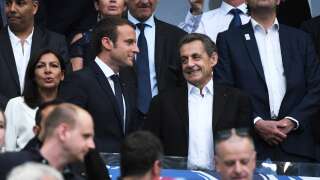 Macron au Stade de France : D’autres présidents avant lui ont essuyé des sifflets (ici Macron et Sarkozy en 2017)