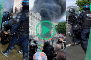 Les images des heurts dans la manifestation parisienne du 1er-mai