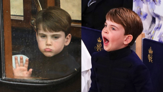 The expressions of Prince Louis, the second son of Kate and William, aged 5, once again seduced the British, during the coronation of Charles III.