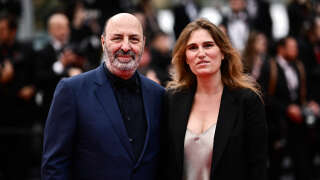 (From L) French director Cedric Klapisch and French director Lola Doillon arrive for the screening of the film 
