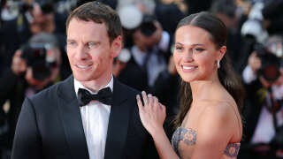 CANNES, FRANCE - MAY 21: Alicia Vikander (L) and Michael Fassbender attend the 