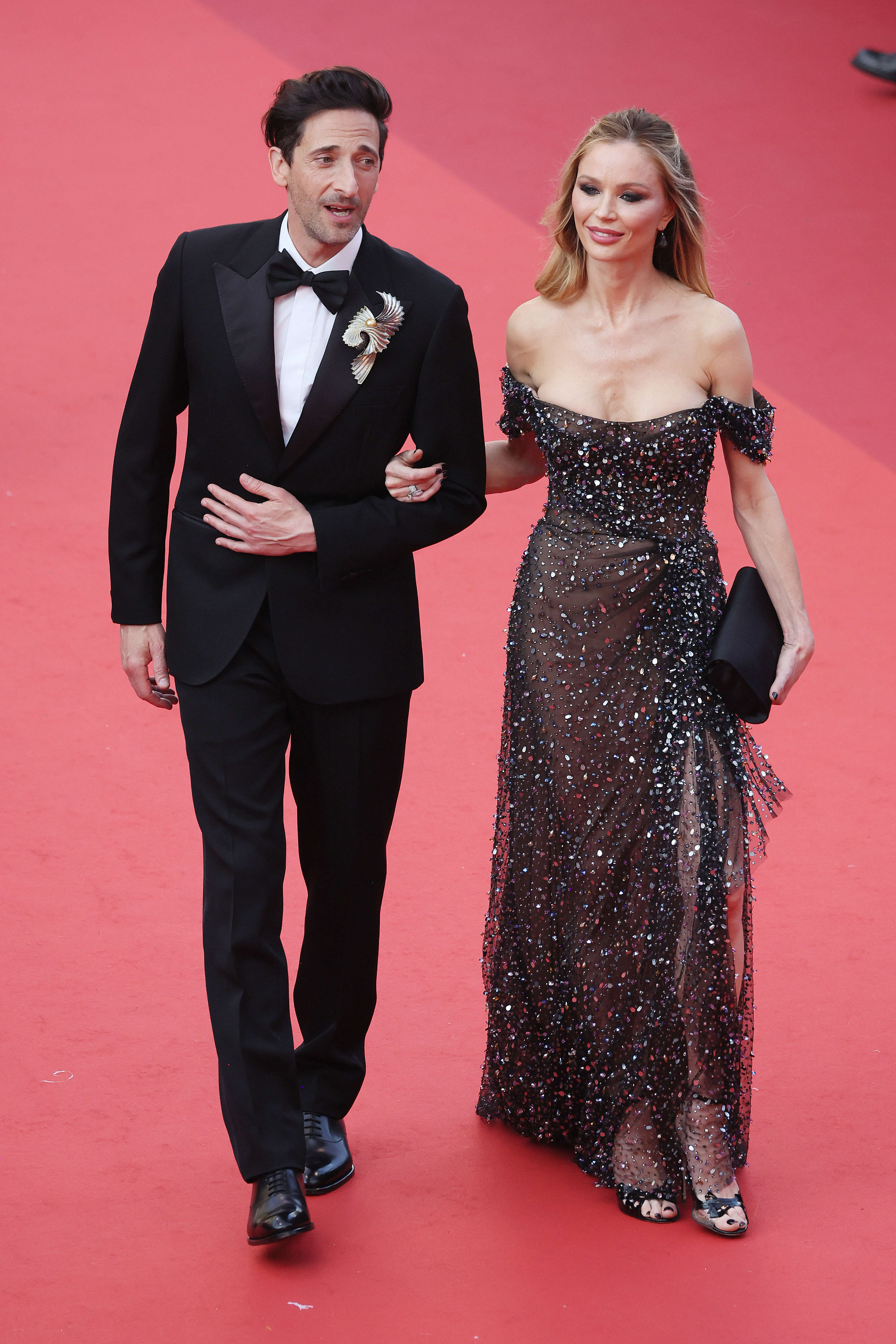 CANNES, FRANCE - MAY 23: Adrien Brody and Georgina Chapman attend the 