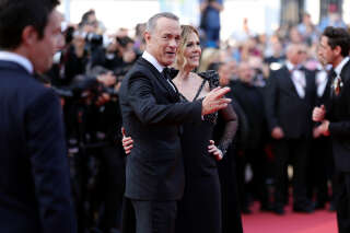 CANNES, FRANCE - MAY 23: Tom Hanks and Rita Wilson attend the 