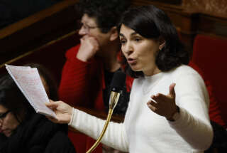 Aurélie Trouvé à l’Assemblée, en février 2023.
