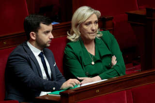 Jean-Philippe Tanguy du RN porte plainte après le rapport sur les liens du parti avec la Russie (Jean-Philippe Tanguy et Marine Le Pen photographiés à l’Assemblé nationale au mois de novembre)