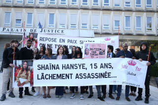 Quatre ans après les faits, le procès de l’ex-petit ami de Shaïna avait lieu cette semaine (photo prise devant le palais de justice de Beauvais lundi 5 juin, à l’ouverture du procès).