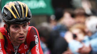Le cycliste Gino Mäder, ici le 8 mars lors du Paris-Nice, est mort après une chute sur le Tour de Suisse.