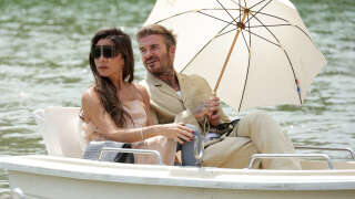 VERSAILLES, FRANCE - JUNE 26: Victoria Beckham and David Beckham attend the 