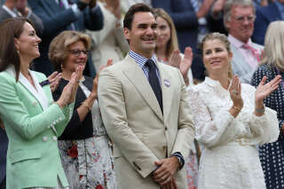 À Wimbledon, à côté de Kate Middleton, Roger Federer a eu droit à une immense standing ovation