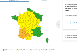 Météo-France place ces dix départements en vigilance orange aux orages