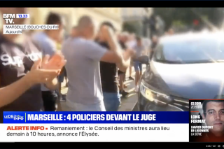 Cette haie d’honneur pour les policiers de Marseille soupçonnés de violence énerve la gauche