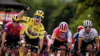 La coureuse néerlandaise de l’équipe Jumbo Visma Marianne Vos lors de la 6e étape du Tour de France féminin 2022 entre Saint-Die-les-Vosges et Rosheim.