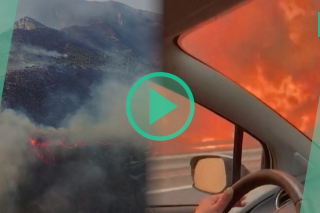 En Sicile, les autoroutes en feu illustrent la violence des incendies 