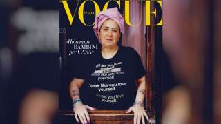 Giovanna Rubino, ici en couverture du magazine « Vogue Italia », pour le numéro du mois d’août.