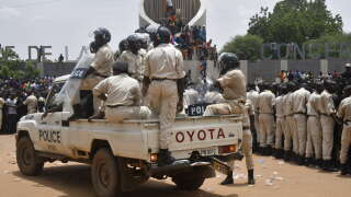 La police nigérienne à Niamey le 30 juillet (image d’illustration).