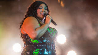 ROSKILDE, DENMARK - JULY 01: Lizzo performs at Roskilde Festival 2023 on July 01, 2023 in Roskilde, Denmark. (Photo by Joseph Okpako/WireImage)