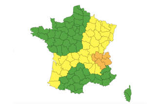Cinq départements concernés mardi par la vigilance orange canicule de Météo-France 