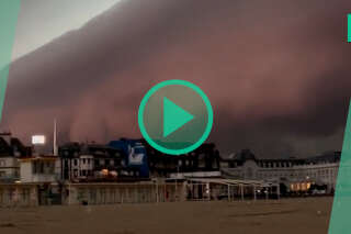 Les images impressionnantes d’un arcus annonçant un orage en Normandie