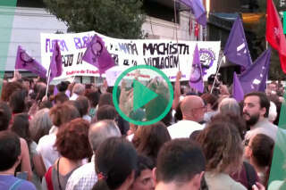 À Madrid, les Espagnoles manifestent pour la démission de Luis Rubiales