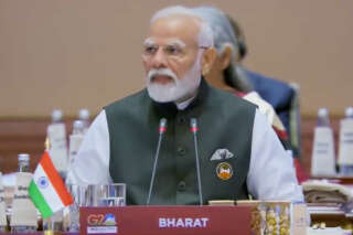 Au G20, le Premier ministre indien fait passer un signal très fort avec cette plaque devant son micro