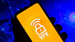 BRAZIL - 2021/10/20: In this photo illustration, the Virtual Private Network (VPN) is seen displayed on a smartphone. 
This type of connection establishes safe internet browsing, making your location invisible. (Photo Illustration by Rafael Henrique/SOPA Images/LightRocket via Getty Images)