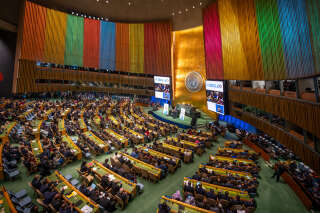 À l’ONU, Erdogan se plaint « des couleurs LGBT » du bâtiment (qui n’en sont pas)