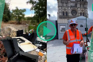 Ludovic, l’éboueur star de TikTok, termine à Marseille sa marche de ramassage de déchets