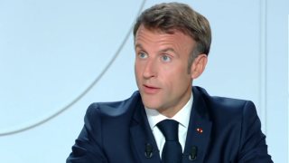 Le chef de l’État lors de son interview sur France 2 et TF1 ce dimanche 24 septembre.