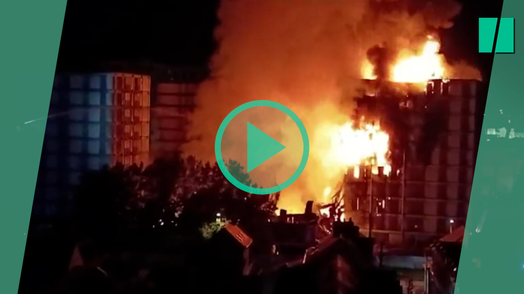 Les images impressionnantes de l’incendie qui a ravagé deux immeubles à Rouen