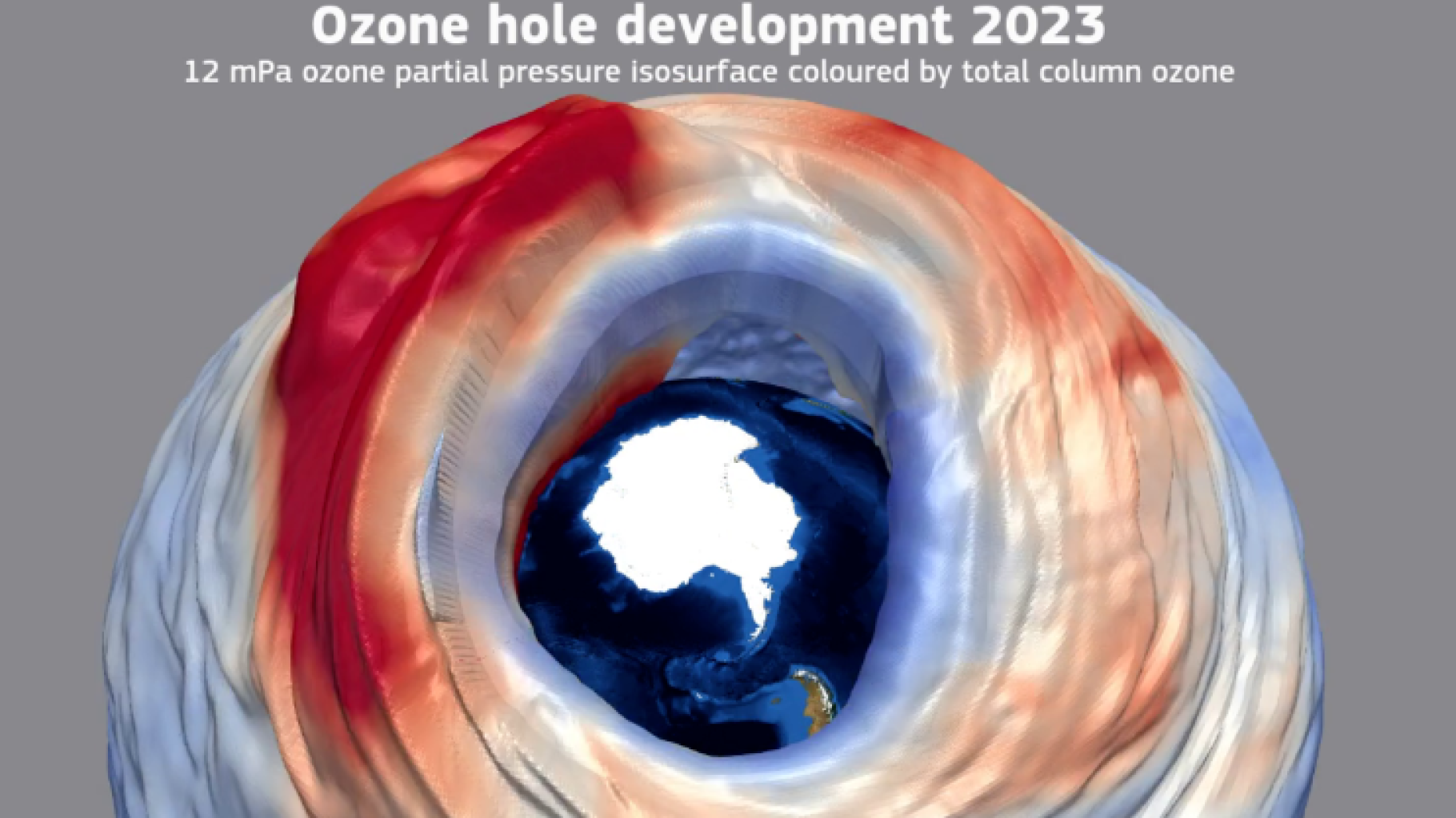 O buraco na camada de ozônio sobre a Antártica será três vezes maior que o Brasil em 2023