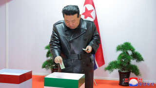 Kim Jong-un vote aux élections locales du 26 novembre 2023 en Corée du Nord.