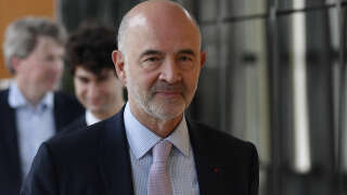 Pierre Moscovici photographié à Bercy le 19 juin (Photo by JULIEN DE ROSA / AFP).
