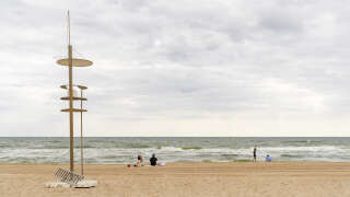 La plage de Valence, en Espagne, ou a été battu un record de chaleur pour le mois de janvier en Europe ce jeudi 25 janvier.