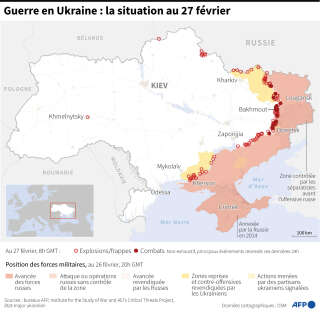 Situation en Ukraine au 27 février 2023.