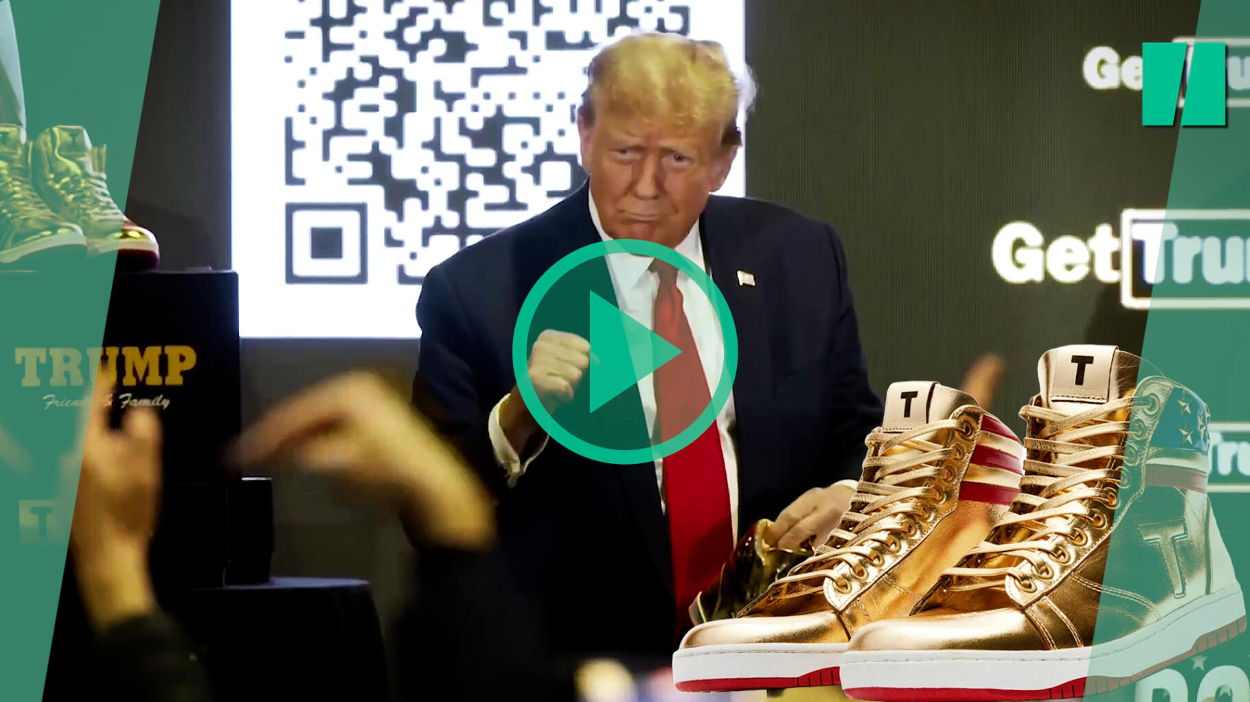 Trump launched his line of gold sneakers, and the Biden camp has found the perfect answer